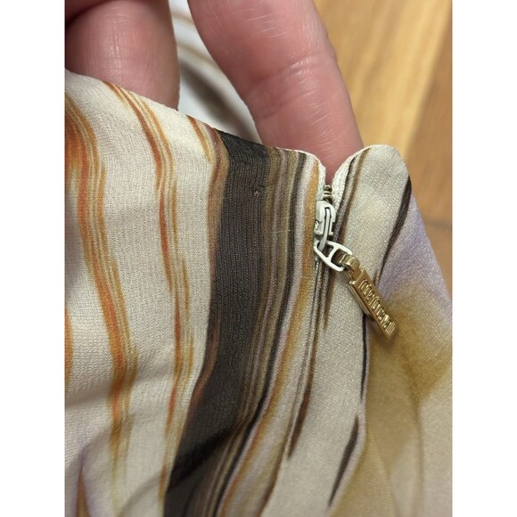 Vintage Roberto Cavalli Y2K One Shoulder Silk Tank Top Blouse Bead Size 38 US 2 - Picture 11 of 11